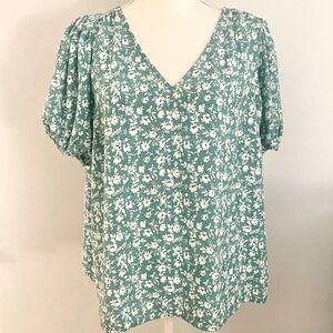 LC Lauren Conrad Floral Blouse